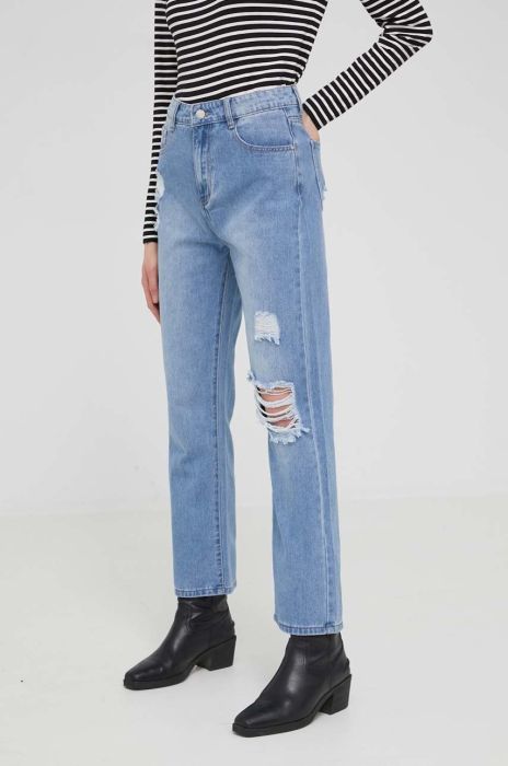 Джинси Answear Lab жіночі висока посадка колір блакитний (2178537)