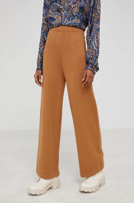 Штани Answear Lab жіночі колір коричневий однотонні