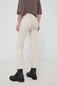 Джинси Answear Lab жіночі колір бежевий середня посадка