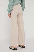 Штани Answear Lab жіночі колір бежевий пряме висока посадка (2255671)