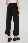 Штани Answear жіночі колір чорний широке висока посадка