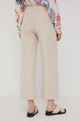 Штани Answear Lab жіночі колір бежевий широке висока посадка (2274003)