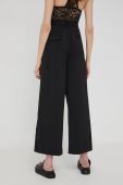 Штани Answear Lab жіночі колір чорний кюлоти висока посадка