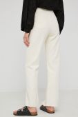 Штани Answear Lab жіночі колір бежевий пряме висока посадка (2287348)