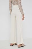 Штани Answear Lab жіночі колір бежевий широке висока посадка (2437223)