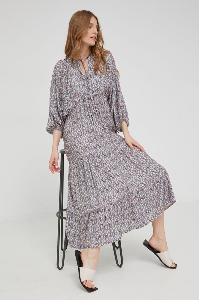 Сукня Answear Lab midi oversize колір блакитний (2228705)