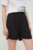 Шорти Answear Lab жіночі колір чорний однотонні висока посадка (2255704)