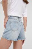 Джинсові шорти Answear Lab жіночі однотонні висока посадка колір блакитний (2308366)