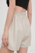 Шорти Answear Lab жіночі колір бежевий однотонні висока посадка (2308378)