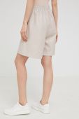 Шорти Answear Lab жіночі колір бежевий однотонні висока посадка (2335132)