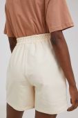 Шорти Answear Lab жіночі колір бежевий однотонні висока посадка (2352835)