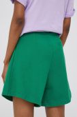 Шорти Answear Lab жіночі колір зелений однотонні висока посадка (2426747)