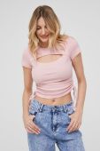 Футболка Answear Lab жіночий колір рожевий (2117221)