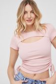 Футболка Answear Lab жіночий колір рожевий (2117221)