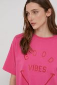 Бавовняна футболка Answear Lab колір рожевий (2313481)