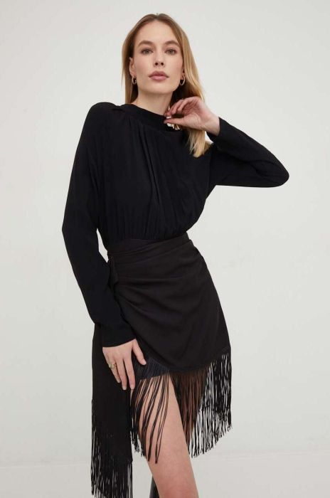 Блузка Answear Lab жіноча колір чорний однотонна (3118523)