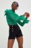 Блузка Answear Lab жіноча колір зелений однотонна (3286587)
