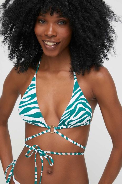 Купальний бюстгальтер Answear Lab колір зелений злегка ущільнена чашечка (3047449)