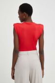 Боді Answear Lab колір червоний однотонна