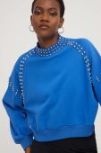 Кофта Answear Lab жіноча  з аплікацією колір блакитний
