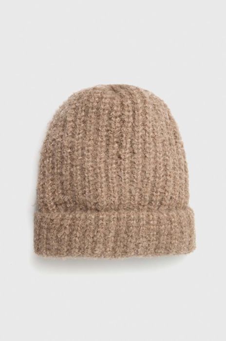 Шапка Answear Lab колір бежевий з товстого трикотажу (2886071)