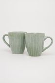 Набір чашок Answear Lab 2-pack колір зелений