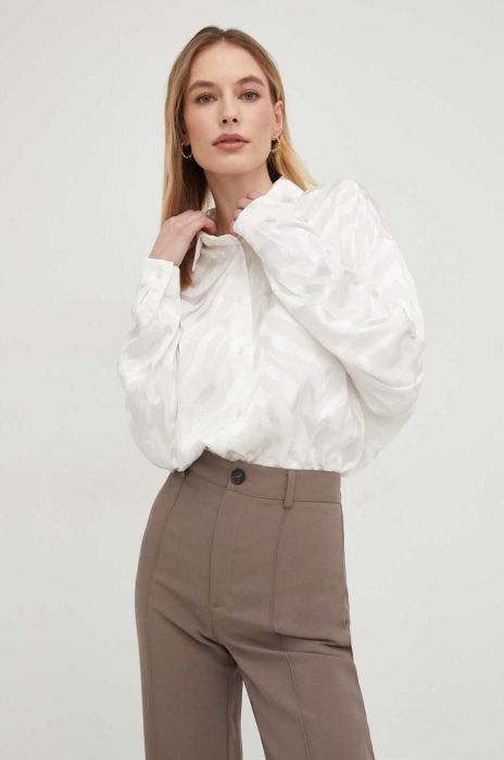 Сорочка Answear Lab жіноча колір білий relaxed класичний комір (3118536)