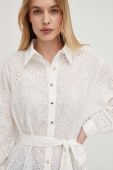Сорочка Answear Lab жіноча колір білий relaxed класичний комір (3118550)