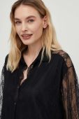 Сорочка Answear Lab жіноча колір чорний relaxed класичний комір (3125006)