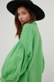 Бавовняна сорочка Answear Lab жіноча колір зелений relaxed