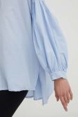 Бавовняна сорочка Answear Lab жіноча relaxed колір блакитний
