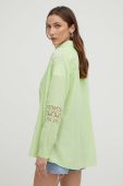 Бавовняна сорочка Answear Lab жіноча колір зелений relaxed класичний комір (3249247)