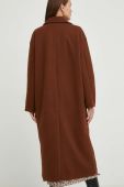 Пальто з вовною Answear Lab колір коричневий перехідне oversize