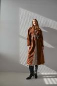 Пальто з вовною Answear Lab колір коричневий перехідне oversize