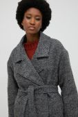 Пальто з вовною Answear Lab колір сірий перехідне oversize