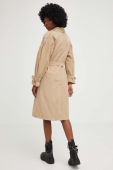 Тренч Answear Lab жіночий колір бежевий перехідний (3171437)