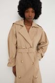 Тренч Answear Lab жіночий колір бежевий перехідний (3171437)