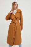 Тренч Answear Lab жіночий колір коричневий перехідний oversize Тренч Answear Lab жіночий колір коричневий перехідний oversize