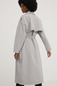 Пальто Answear Lab жіноче колір сірий перехідне двобортне