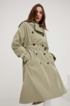 Тренч Answear Lab жіночий колір зелений перехідний двобортний (3217457) Тренч Answear Lab жіночий колір зелений перехідний двобортний (3217457)