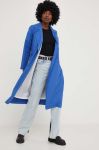 Тренч Answear Lab жіночий перехідний колір блакитний Тренч Answear Lab жіночий перехідний колір блакитний