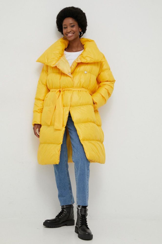 Куртка Answear Lab жіноча колір жовтий зимова oversize (2849215)