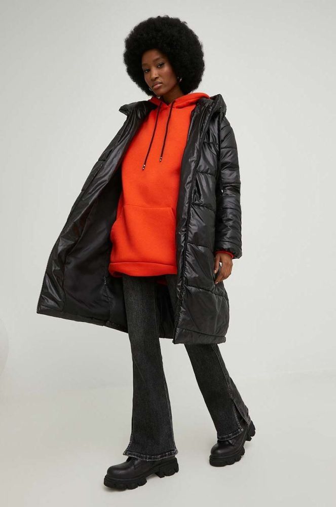 Куртка Answear Lab жіноча колір чорний зимова oversize (2906753)