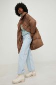 Куртка Answear Lab жіноча колір коричневий зимова oversize (2878421)