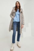 Куртка Answear Lab жіноча колір бежевий перехідна (2863105)