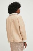 Куртка з вовною Answear Lab колір бежевий перехідна