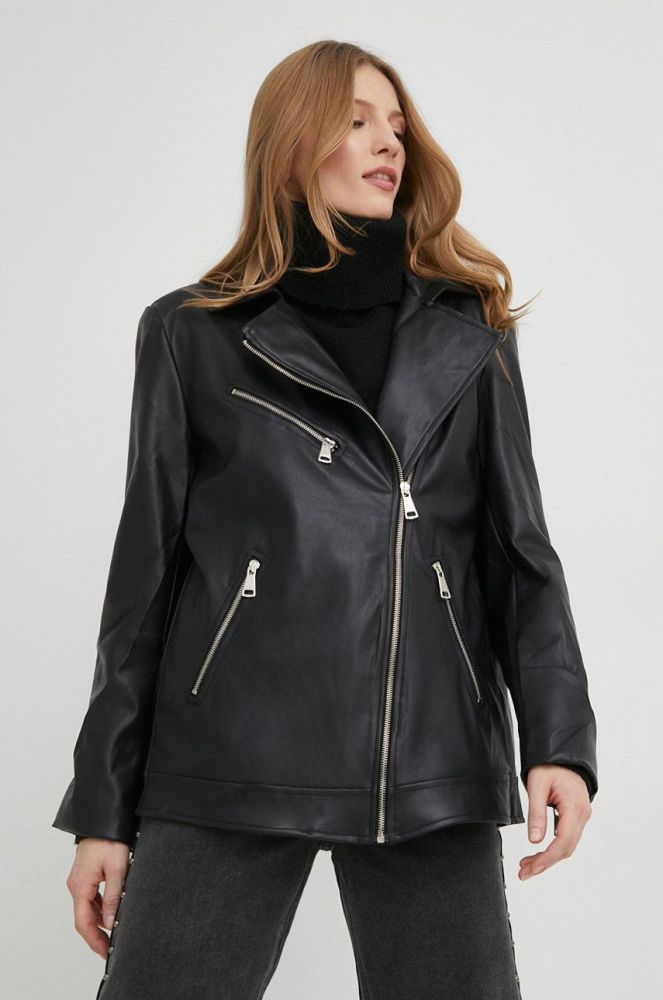 Куртка Answear Lab жіноча колір чорний перехідна (2932696)