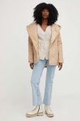 Куртка Answear Lab жіноча колір бежевий перехідна (3134121)
