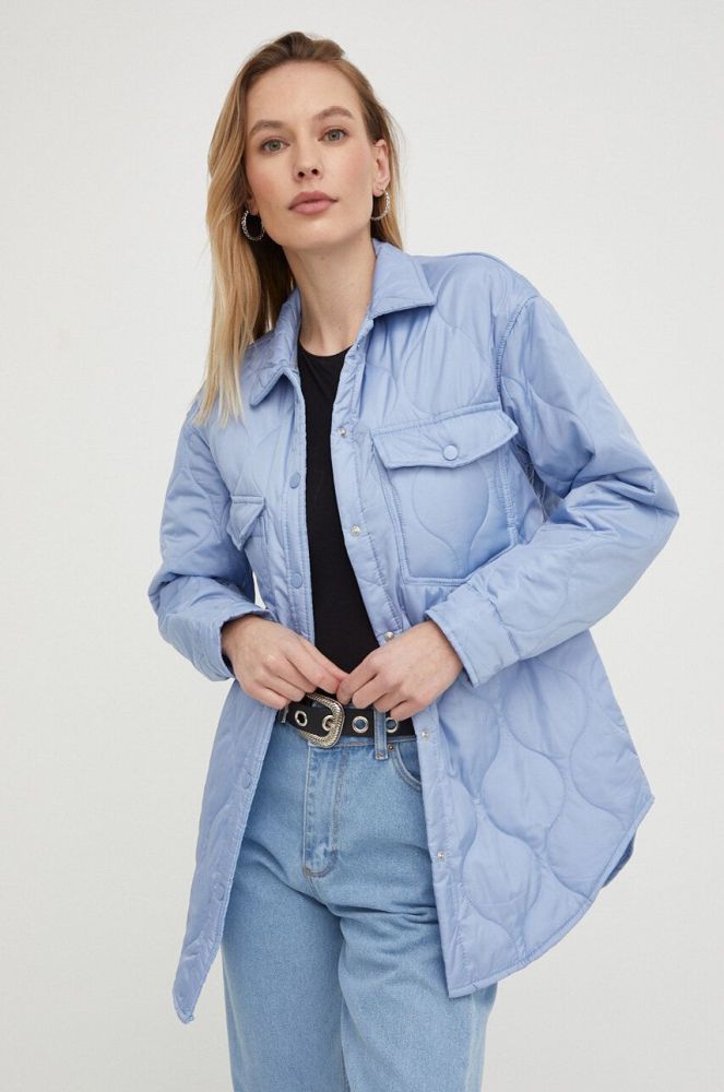 Куртка Answear Lab жіноча перехідна колір блакитний (3145761)