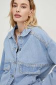 Джинсова куртка Answear Lab жіноча перехідна колір блакитний (3125020)